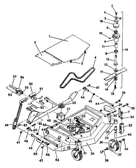 kubota zd326 mower deck diagram
